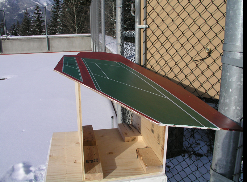 Refurbished Tennis Court Detail